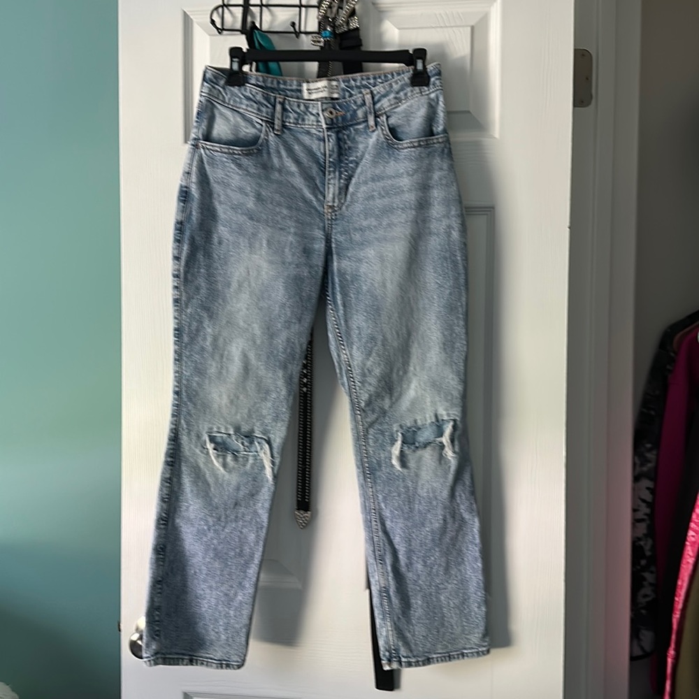 Abercrombie kids 17/18 short high ride-Straight jeans